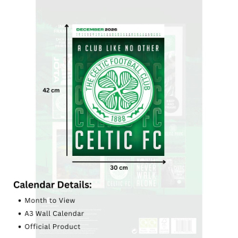FC Celtic kalendář Deluxe 2026