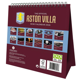 Aston Villa stolní kalendář 2026