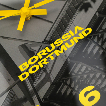 Borussia Dortmund nástěnné hodiny Stadium