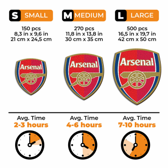 FC Arsenal dřevěné puzzle Crest 270 pcs