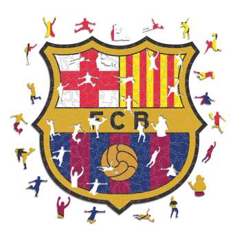 FC Barcelona dřevěné puzzle Crest 500 pcs
