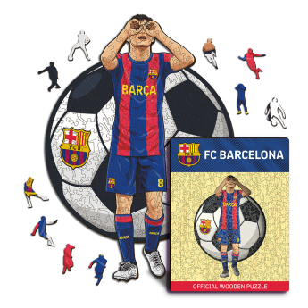 FC Barcelona dřevěné puzzle Pedri 150 pcs