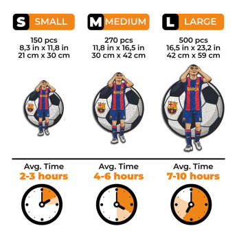FC Barcelona dřevěné puzzle Pedri 150 pcs
