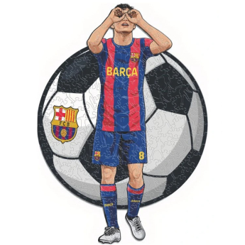 FC Barcelona dřevěné puzzle Pedri 500 pcs