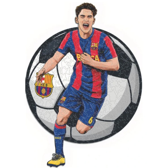 FC Barcelona dřevěné puzzle Gavi 500 pcs
