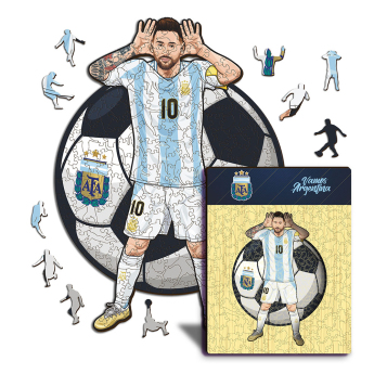 Fotbalové reprezentace dřevěné puzzle ARGENTINA Messi 500 pcs