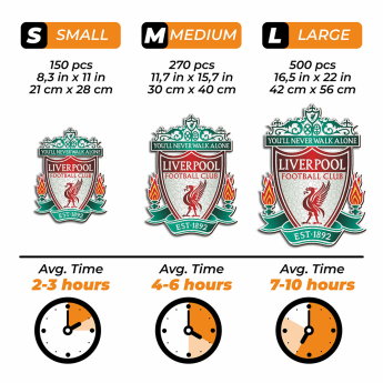 FC Liverpool dřevěné puzzle Crest 270 pcs