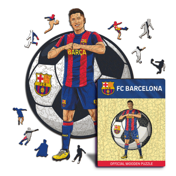 FC Barcelona dřevěné puzzle Lewandowski 270 pcs