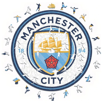 Manchester City dřevěné puzzle Crest 500 pcs