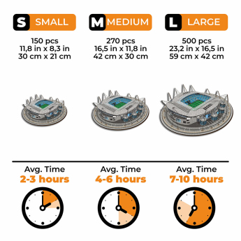 Manchester City dřevěné puzzle Etihad Stadium 270 pcs