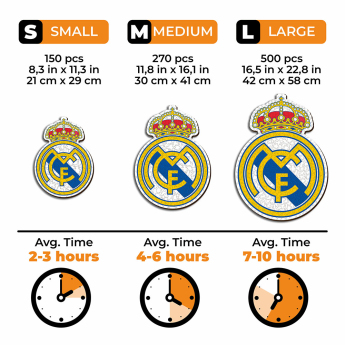 Real Madrid dřevěné puzzle Crest 500 pcs