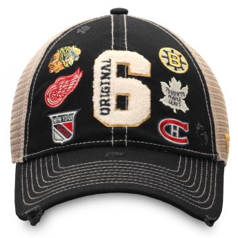 NHL produkty čepice baseballová kšiltovka Original 6 Refresh Trucker Snapback Hat - Black