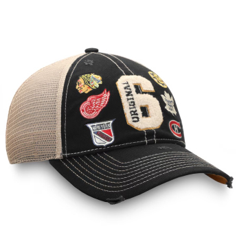 NHL produkty čepice baseballová kšiltovka Original 6 Refresh Trucker Snapback Hat - Black