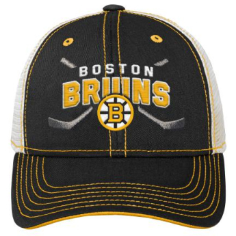 Boston Bruins dětská čepice baseballová kšiltovka Lockup Meshback Adj.