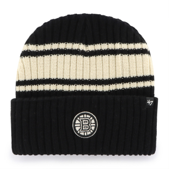 Boston Bruins zimní čepice Harbor Stripe 47 Cuff Knit Black