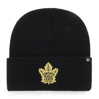 Toronto Maple Leafs zimní čepice Haymaker Metallic 47 Cuff Knit Black