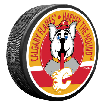 Calgary Flames puk Harvey Mascot Textured