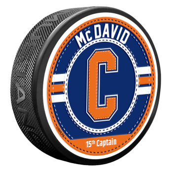 Edmonton Oilers puk Captain Jersey Stitch - Connor McDavid