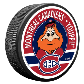 Montreal Canadiens puk Youppi Mascot Textured