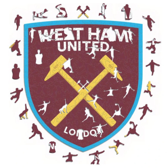 West Ham United dřevěné puzzle Crest 500 pcs