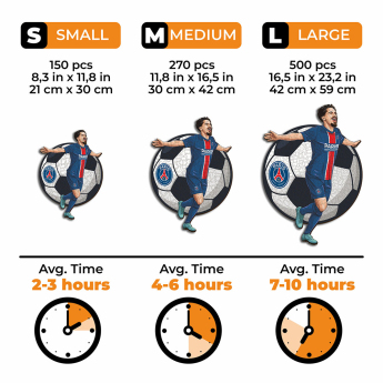 Paris Saint Germain dřevěné puzzle Vitinha 500 pcs