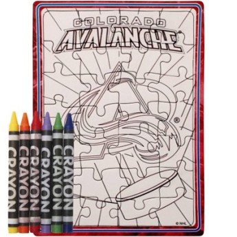 Colorado Avalanche puzzle s vlastním vybarvením six colors