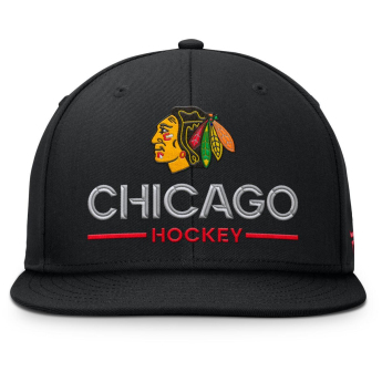 Chicago Blackhawks čepice flat kšiltovka Authentic Pro A/Cap Flat Brim Square Visor Structured Adjustable