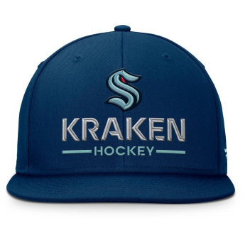 Seattle Kraken čepice flat kšiltovka Authentic Pro A/Cap Flat Brim Square Visor Structured Adjustable