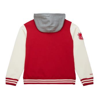 Detroit Red Wings pánská mikina s kapucí Courtside Fleece Button Front Vintage Logo