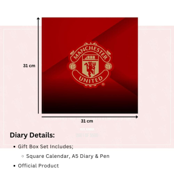 Manchester United kalendář a diář Musical Gift Box 2026
