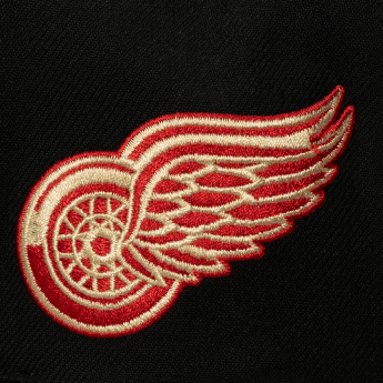 Detroit Red Wings čepice flat kšiltovka Cream Script Snapback black