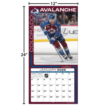 Colorado Avalanche kalendář 2026 Wall