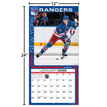 New York Rangers kalendář 2026 Wall