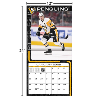 Pittsburgh Penguins kalendář 2026 Wall