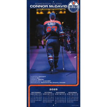 Edmonton Oilers kalendář Connor McDavid #97 2026 Wall