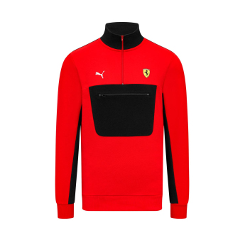 2023 Ferrari F1 Men´s 1/4 Zip Red Sweatshirt