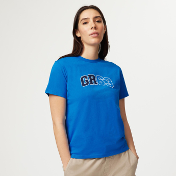 Mercedes AMG Petronas dámské tričko George Russell Logo blue F1 Team 2023