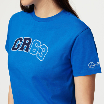 Mercedes AMG Petronas dámské tričko George Russell Logo blue F1 Team 2023