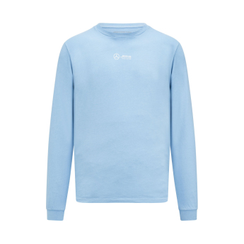 Mercedes AMG Petronas pánské tričko s dlouhým rukávem LS Retro Blue F1 Team 2023