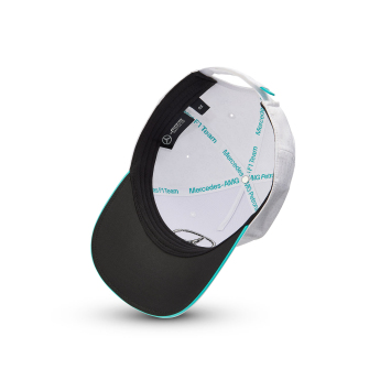 Mercedes AMG Petronas čepice baseballová kšiltovka Driver White F1 Team 2024