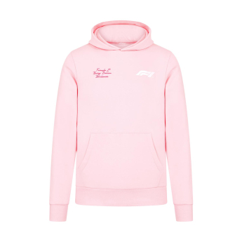 Formule 1 pánská mikina s kapucí RDW Hoody Primrose Pink F1 2024