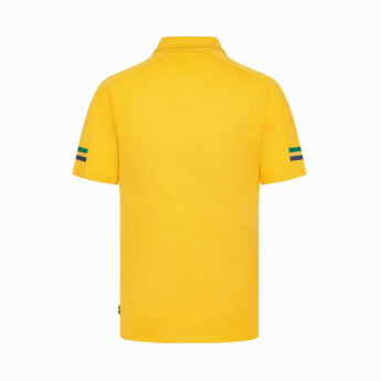 Ayrton Senna pánské polo tričko Stripe yellow 2024