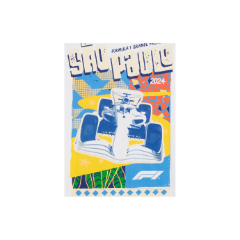 Formule 1 pánské tričko Brazil GP white 2024