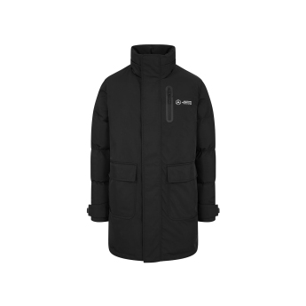 Mercedes AMG Petronas pánská bunda s kapucí Ultimate black F1 Team 2024