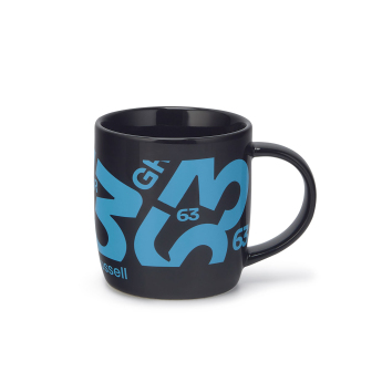 Mercedes AMG Petronas hrníček George Russell black F1 Team 2024