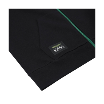 Aston Martin pánská mikina s kapucí Tech Alonso Kimoa black F1 Team 2025