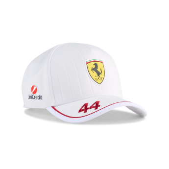 Ferrari čepice baseballová kšiltovka Lewis Hamilton white F1 Team 2025