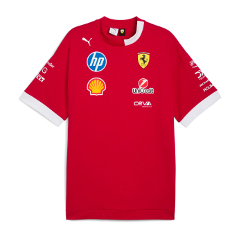 Ferrari pánské tričko official Teamline Replica red F1 Team 2025