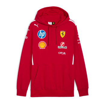Ferrari dětská mikina s kapucí official Teamline Replica F1 Team 2025