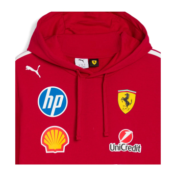 Ferrari dětská mikina s kapucí official Teamline Replica F1 Team 2025